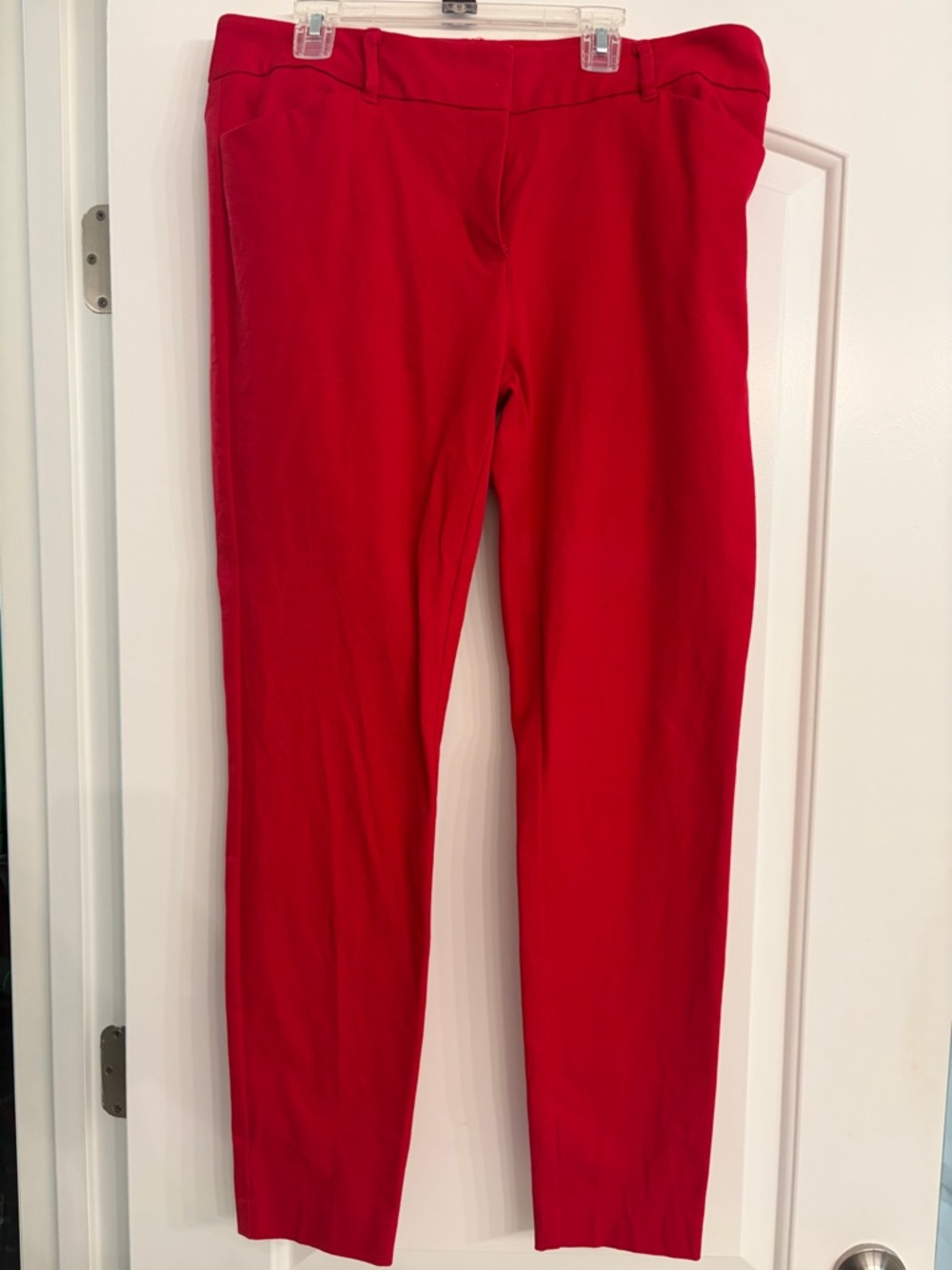 New York & Company Bright Red Ponte Leggings
